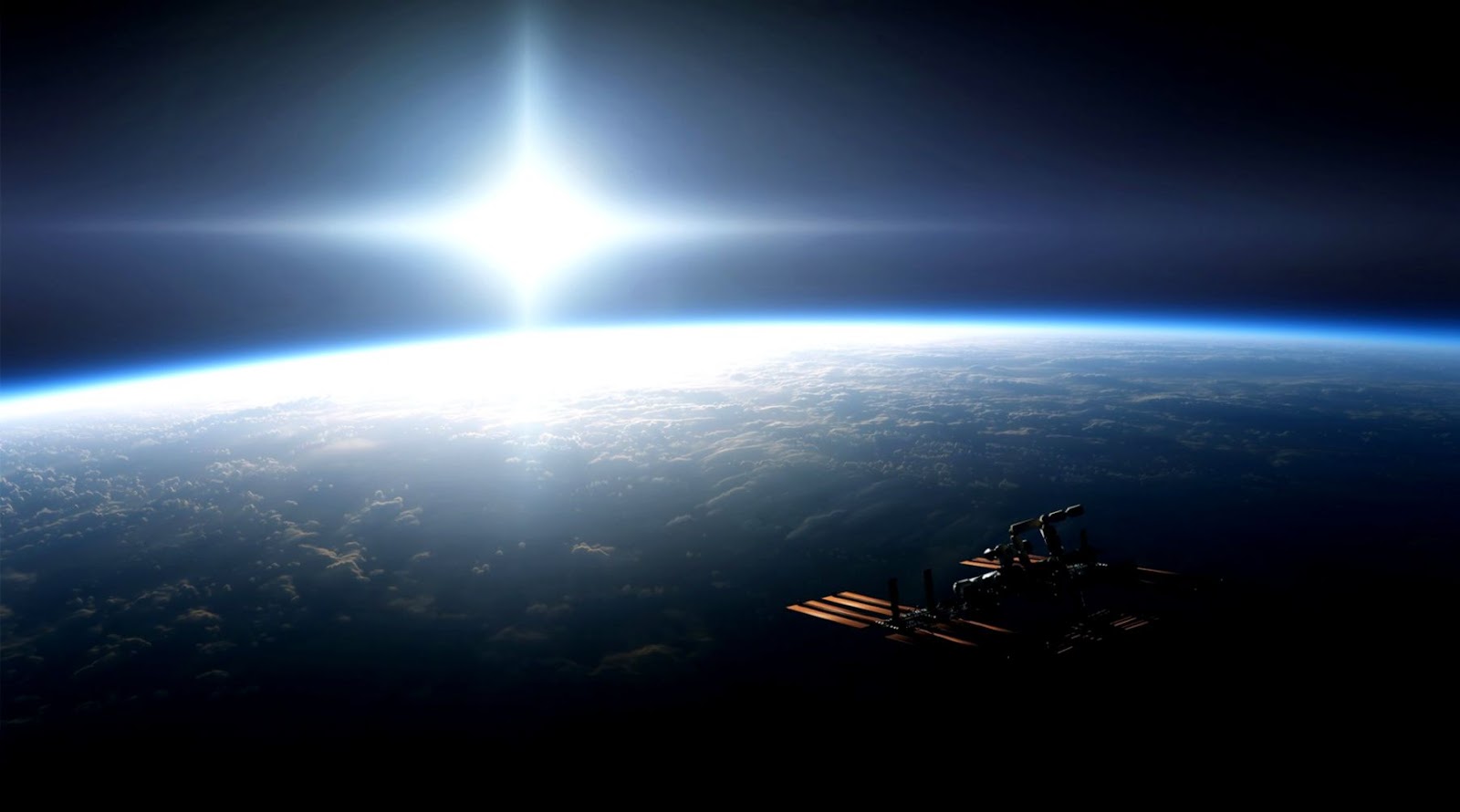Earth From Space Station Earth From Space Station