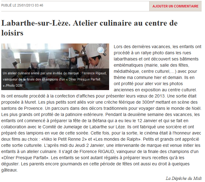 diner presque parfait rencontre champions