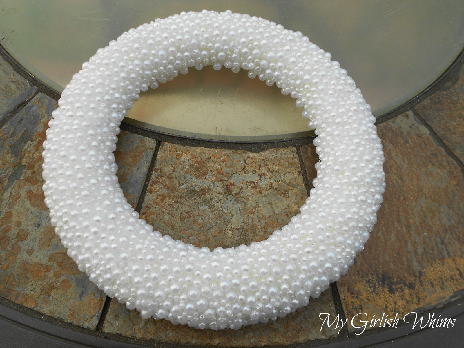 Winter Pearl Wreath My Girlish Whims
