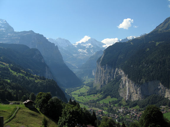 hiking in the swiss alps