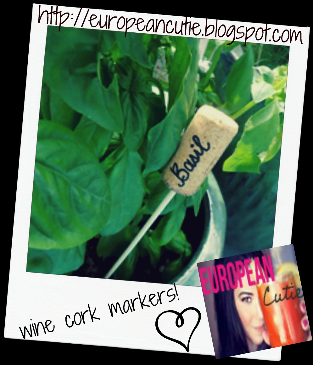 European Cutie ♥ little miss crafty... cork plant labels! ♥ ( and