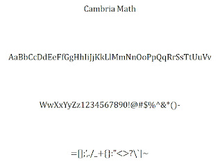 Cambria Math Font For Mac