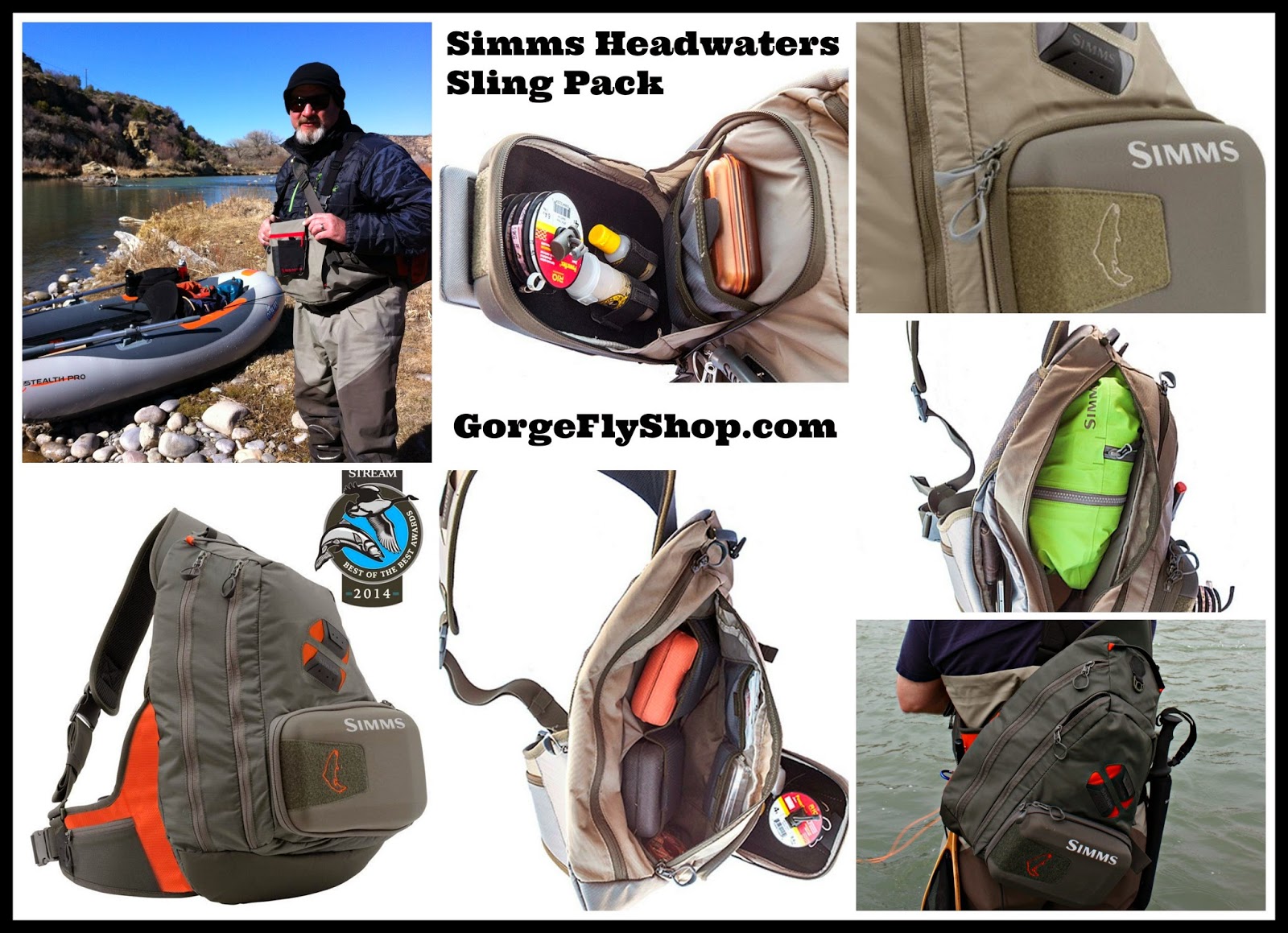 Gorge Fly Shop Blog: Simms Headwaters Sling Pack: Reviews are over rated!