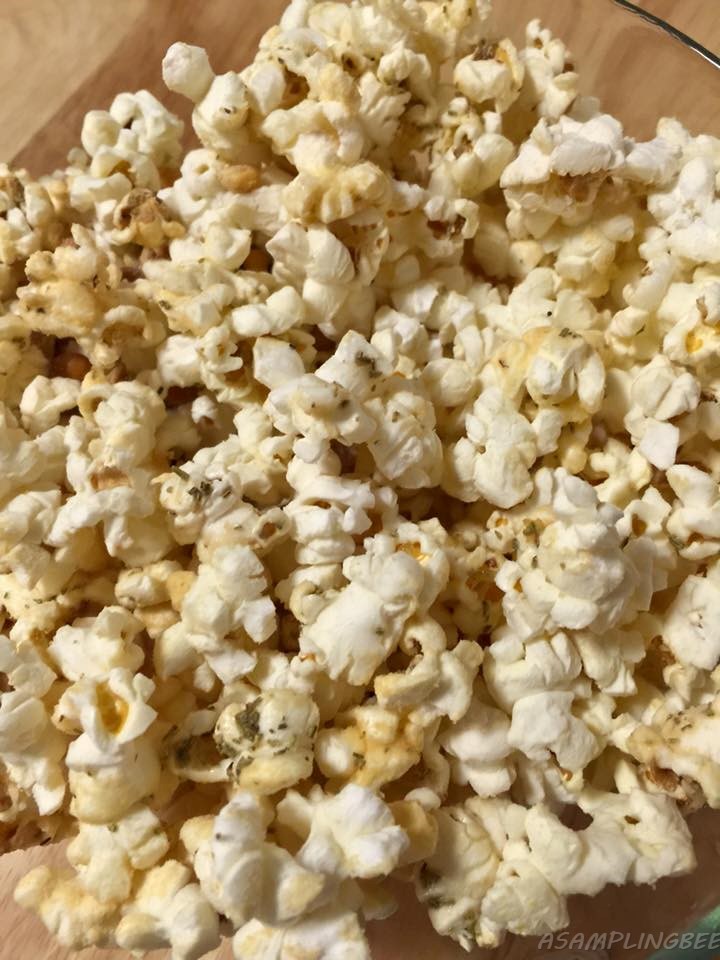 A Sampling Bee Quinn Popcorn's Parmesan Rosemary Popcorn
