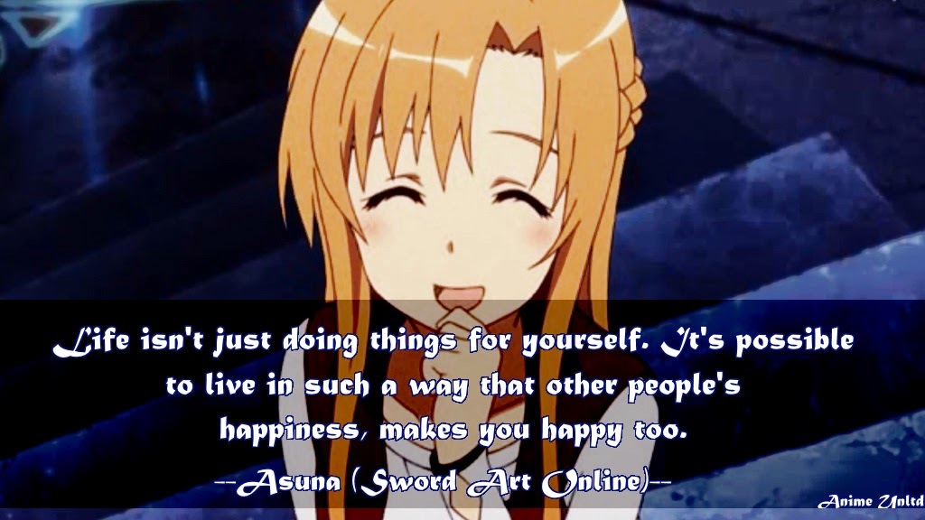 My Anime Review Sword Art Online Quotes