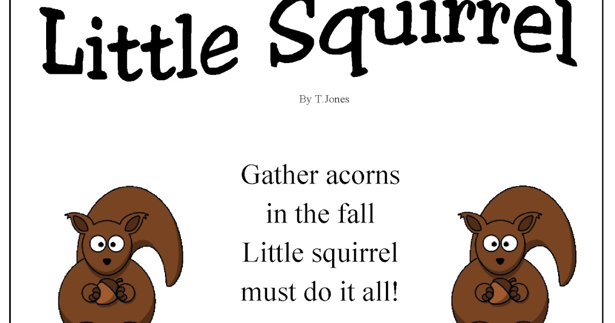 The Totally "Tunedin" Teacher Little Squirrel Freebie!