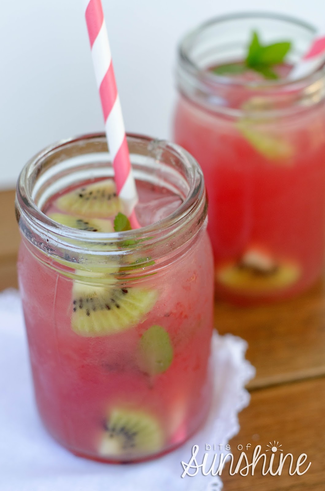 Kiwi and Raspberry Iced Tea — Bits of Sunshine