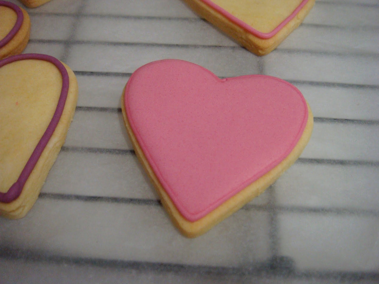 butter hearts sugar Sanding Sugar Heart Cookies