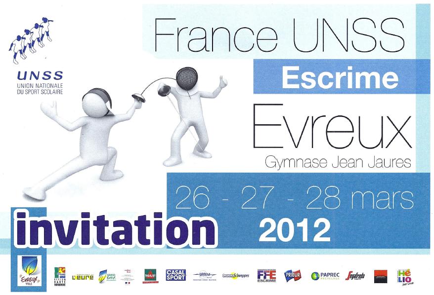 UNSS Escrime Unss2012