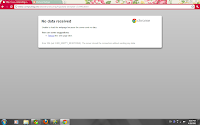 no data received on chrome