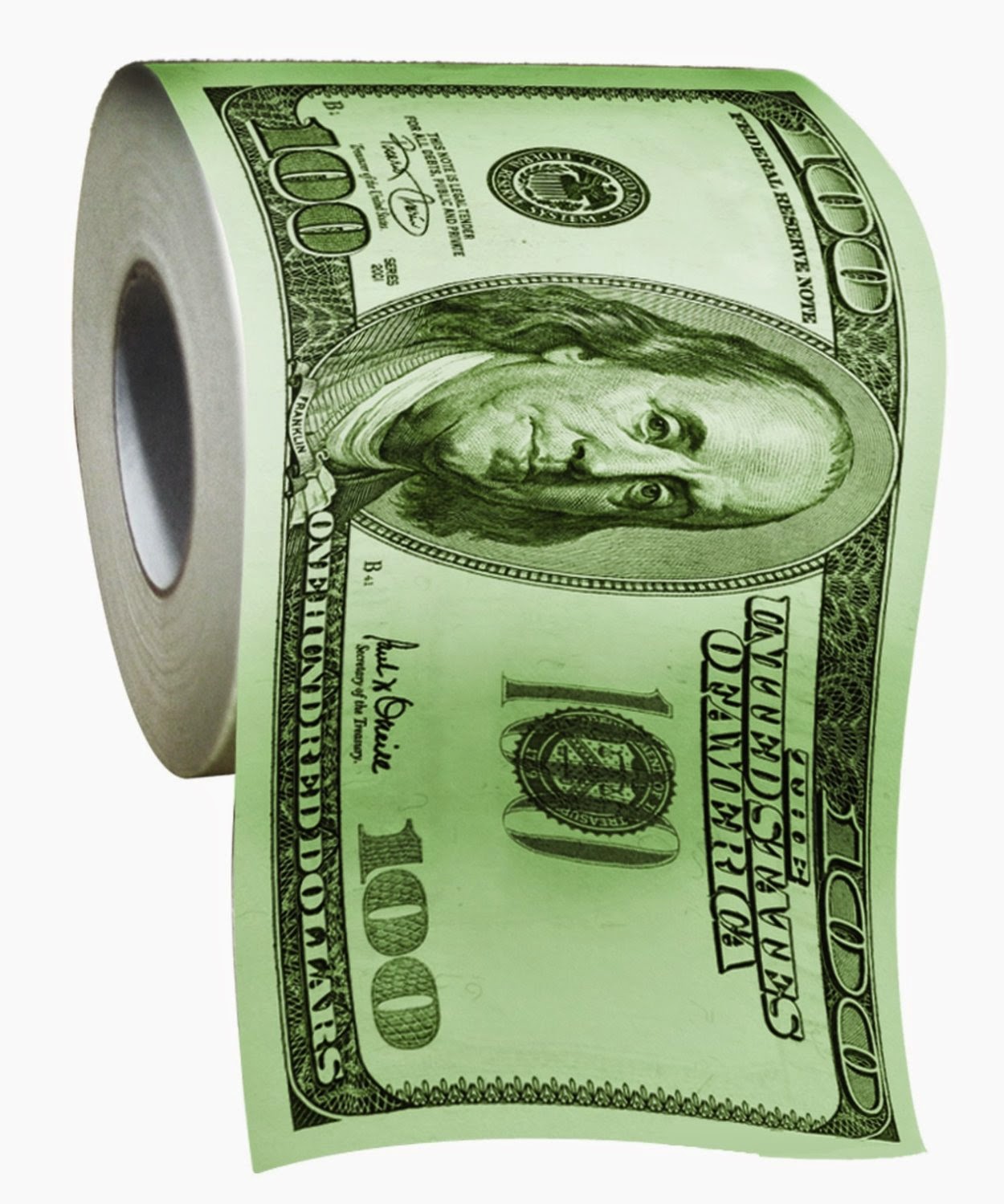 Savings Guru 100 Dollar Money Toilet Paper