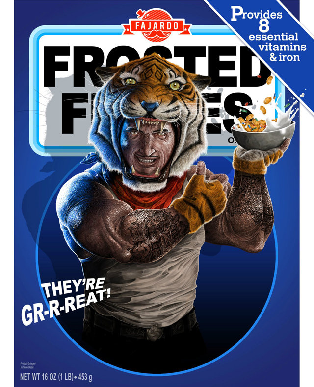 brandflakesforbreakfast creepy realistic renderings of cereal box mascots