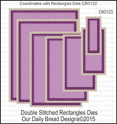 Our Daily Bread Designs Custom Double Stitched Rectangles Dies
