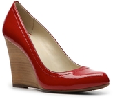 a red high heeled shoe