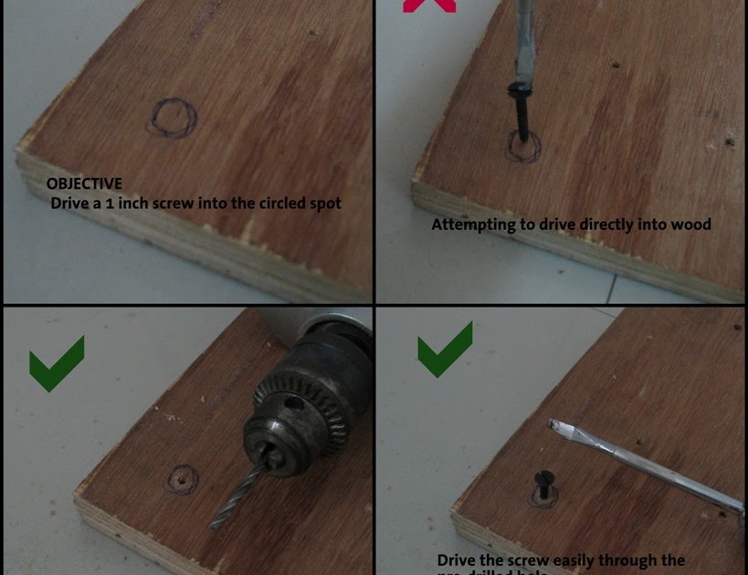 What is a pilot hole Indian Woodworking,DIY,Arts,Crafts Blog