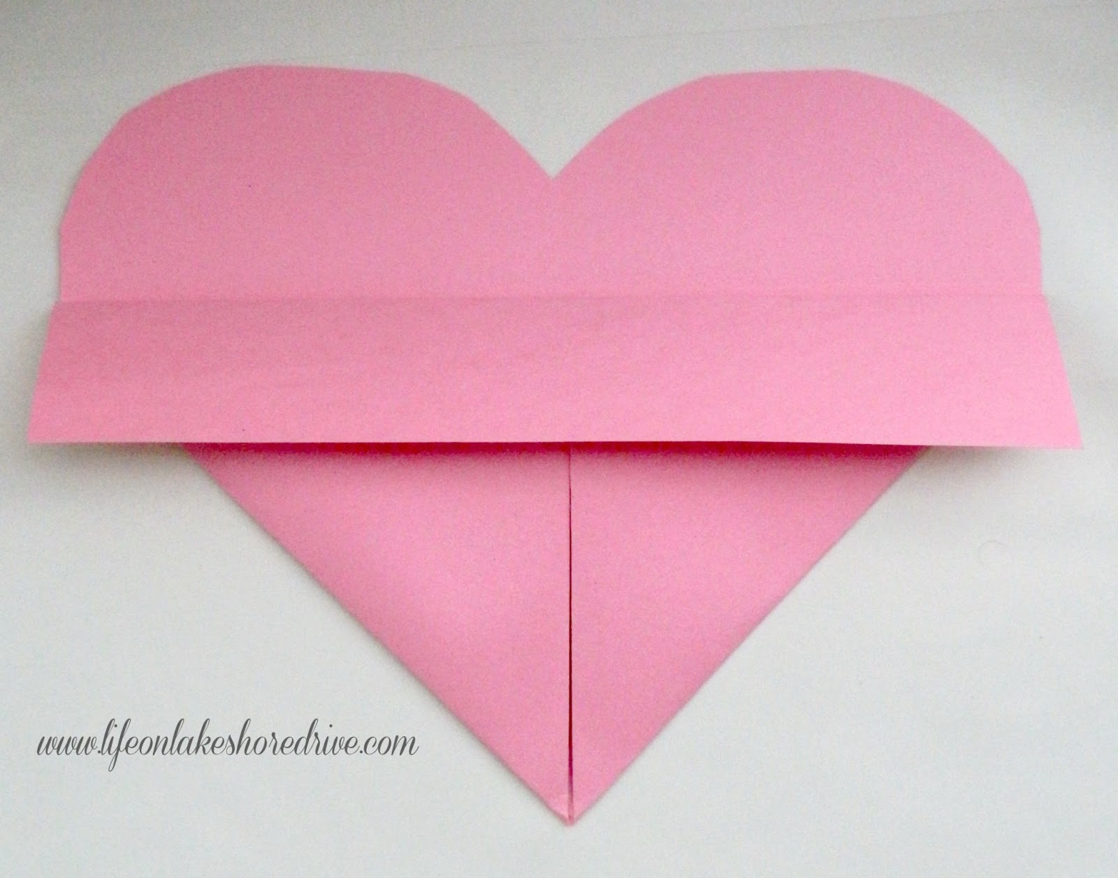 Valentine's Paper Heart Tutorial Life on Lakeshore Drive