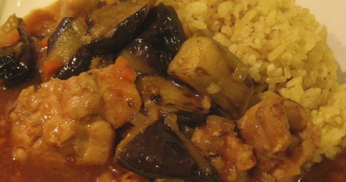 HAPPY DONABE LIFE Mrs. Donabe's Rustic Japanese Kitchen Chicken & Eggplant Tomato Curry with
