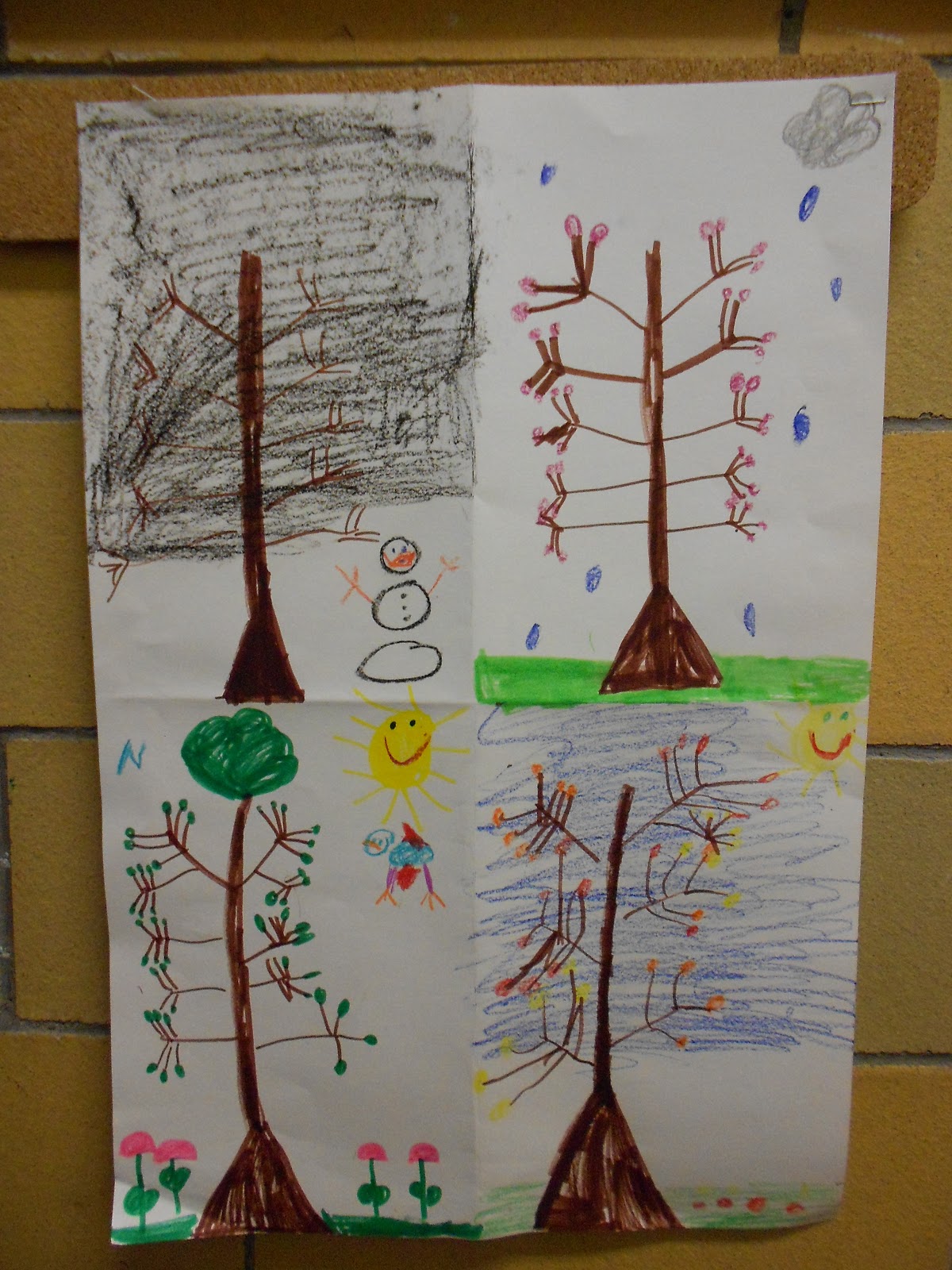 kindergarten lesson on seasons