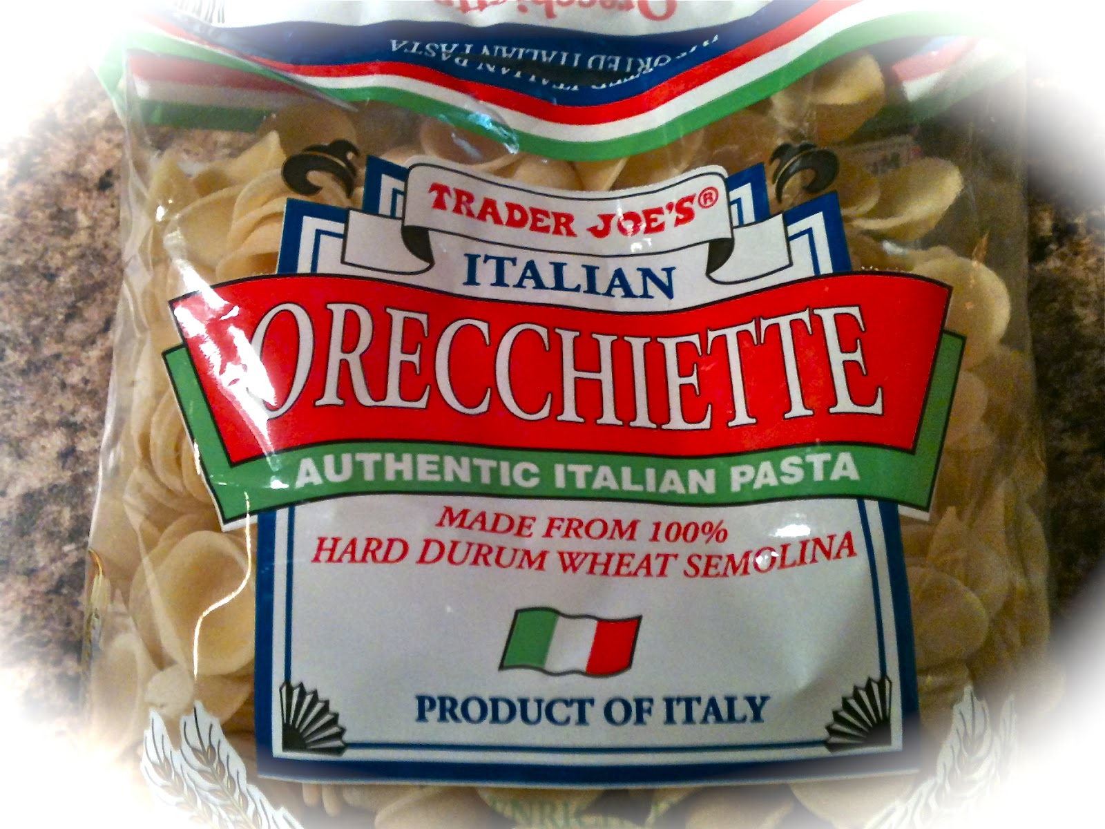 everyday donna Pancetta, Peas, Orecchiette Pasta and Cream Sauce