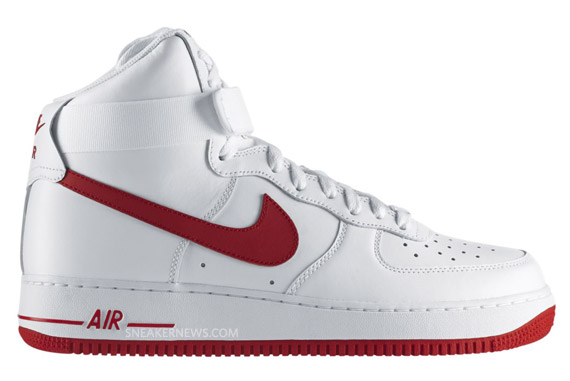 red and white af1 high