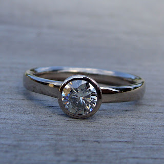moissanite engagement ring