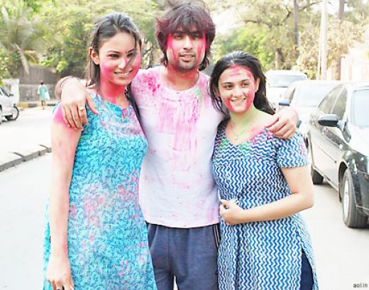 Holi celebration Hot TV actress