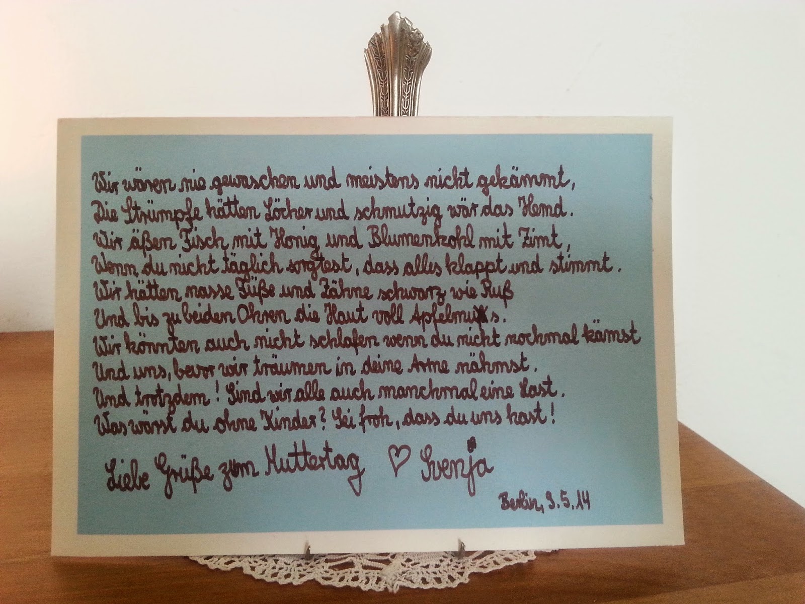 Svenja Macht Das Selber Muttertag Und Karten Uber Karten