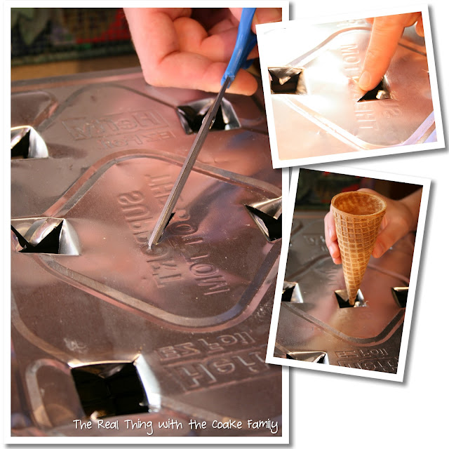 how to ice cream cone cake