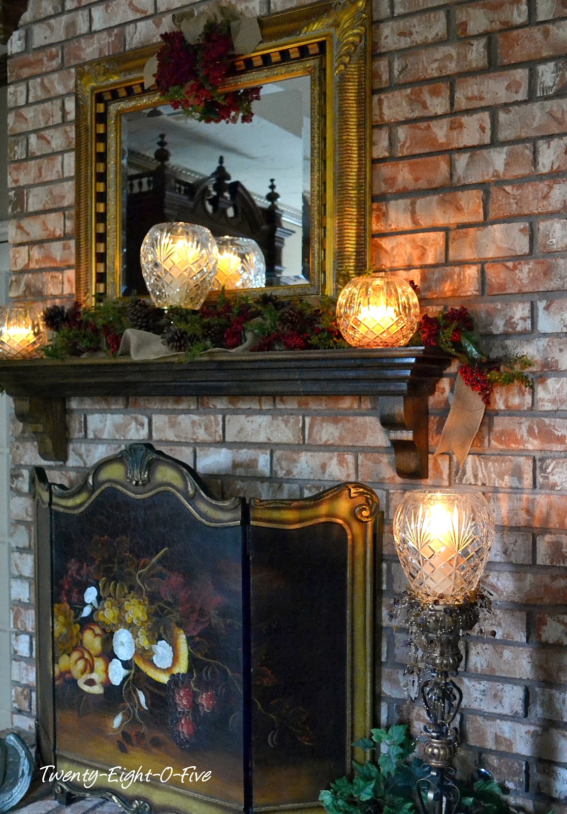 2805 Crystal and Candles Mantel