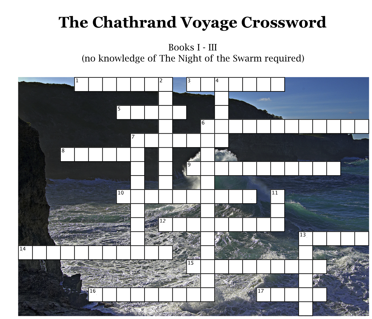 Letters from Alifros: The Chathrand Voyage Crossword Puzzle.