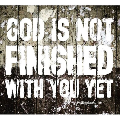 God will complete what he started in you