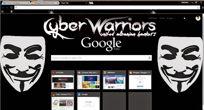 Anonymous Google Chrome Theme