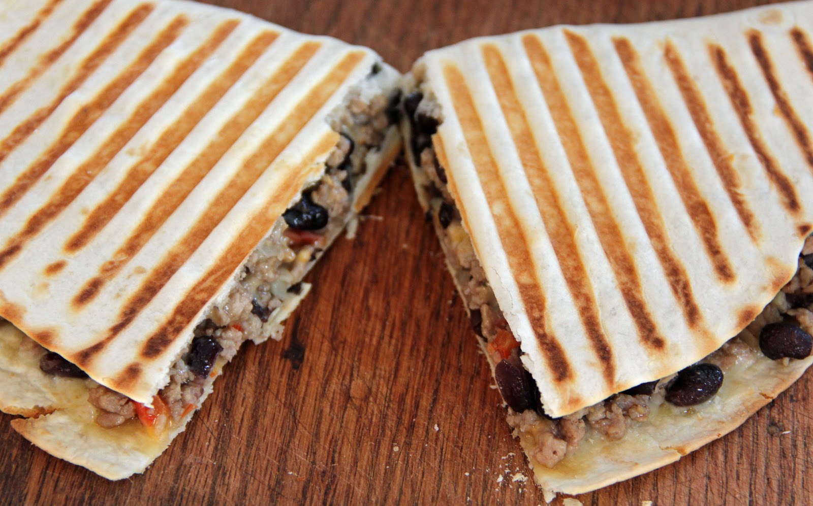 Jo and Sue Spicy Ground Pork Quesadillas