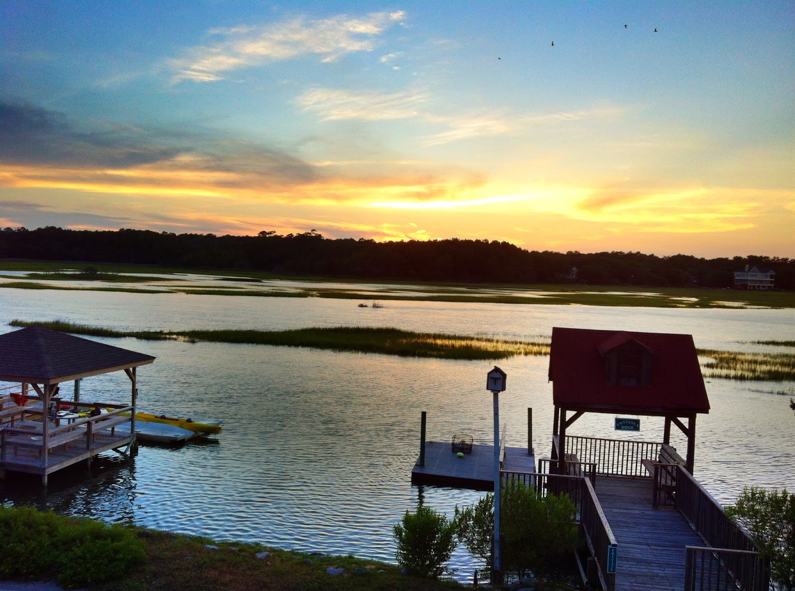 Southern Bourbon Mountains Marsh Scene from Pawleys Island Posh