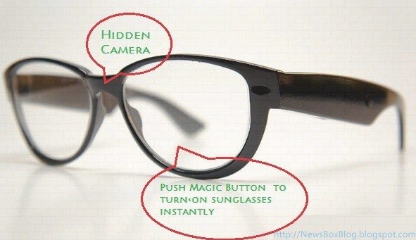 Ray Ban New Techno Video Capturing Sunglasses 2012 & Google eyeglasses hidden camera latest by vergence lab.