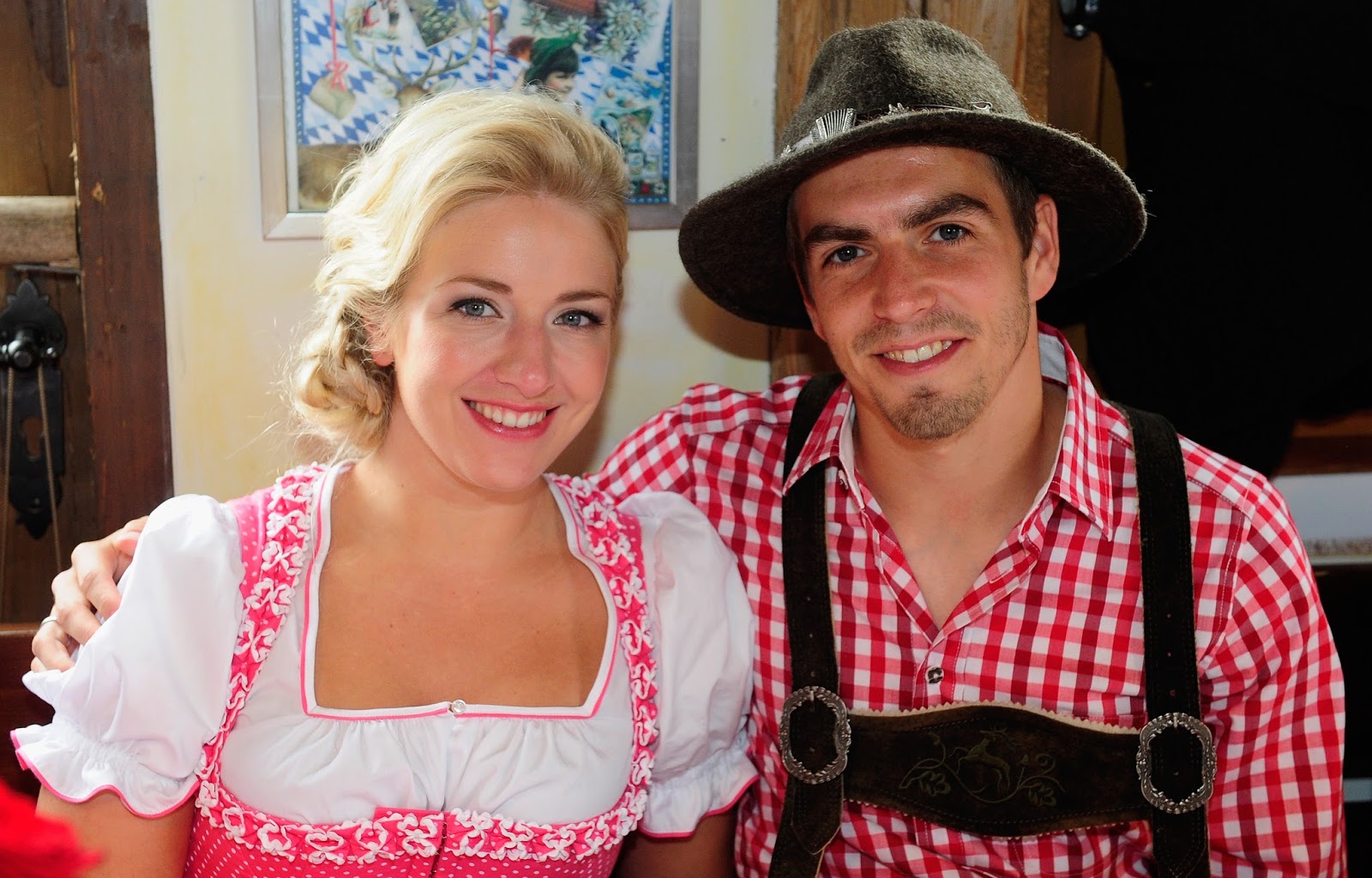 Philipp Lahm with beautiful, Wife Claudia Schattenberg 