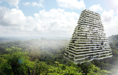 pyramid modern architecture residential building mexico lars lar mayan   project amour inhabitat lifestyle merida june