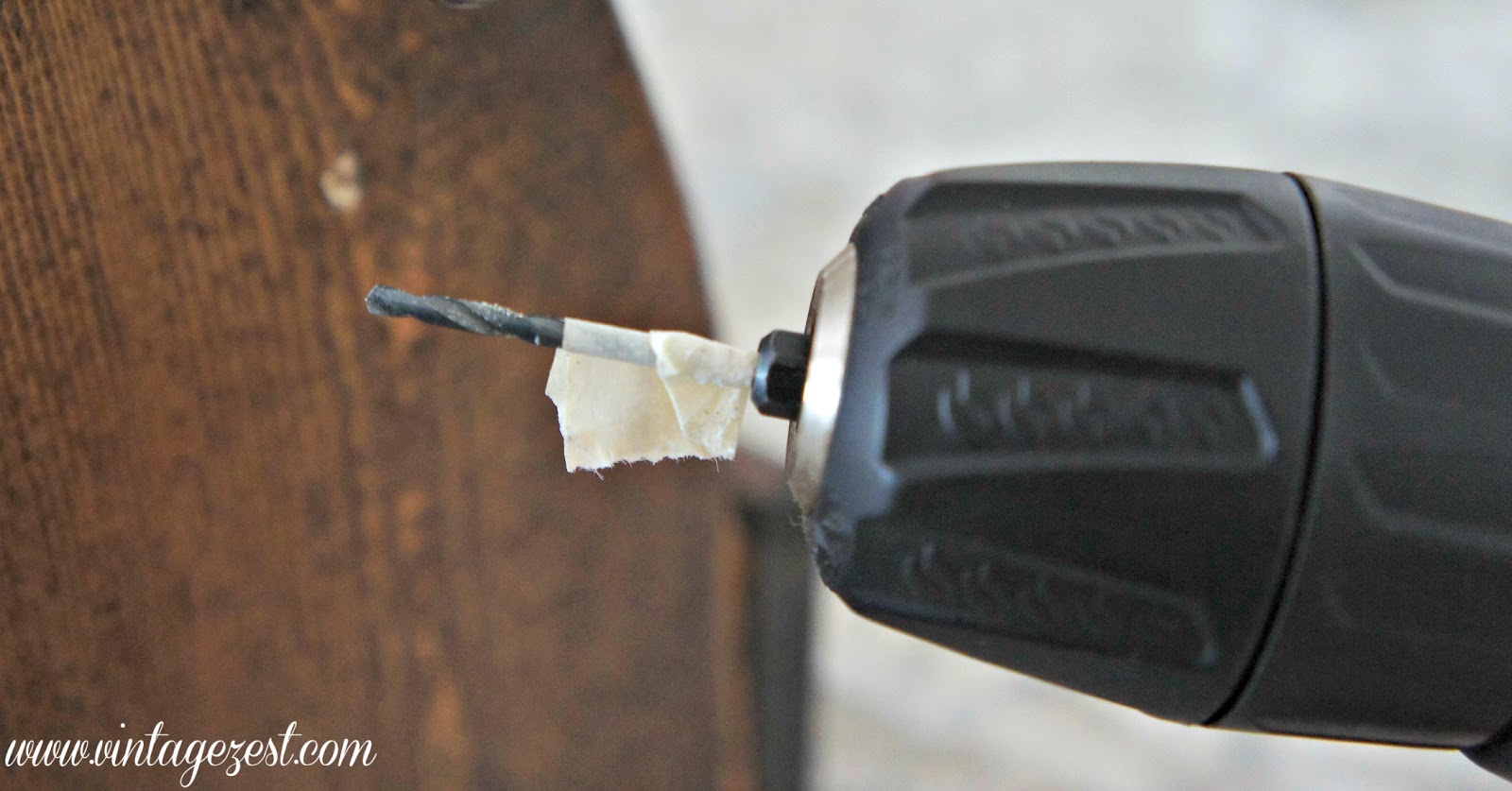 Woodworking Tip: How to Make a Easy Drill Bit Guide! on Diane's Vintage Zest!