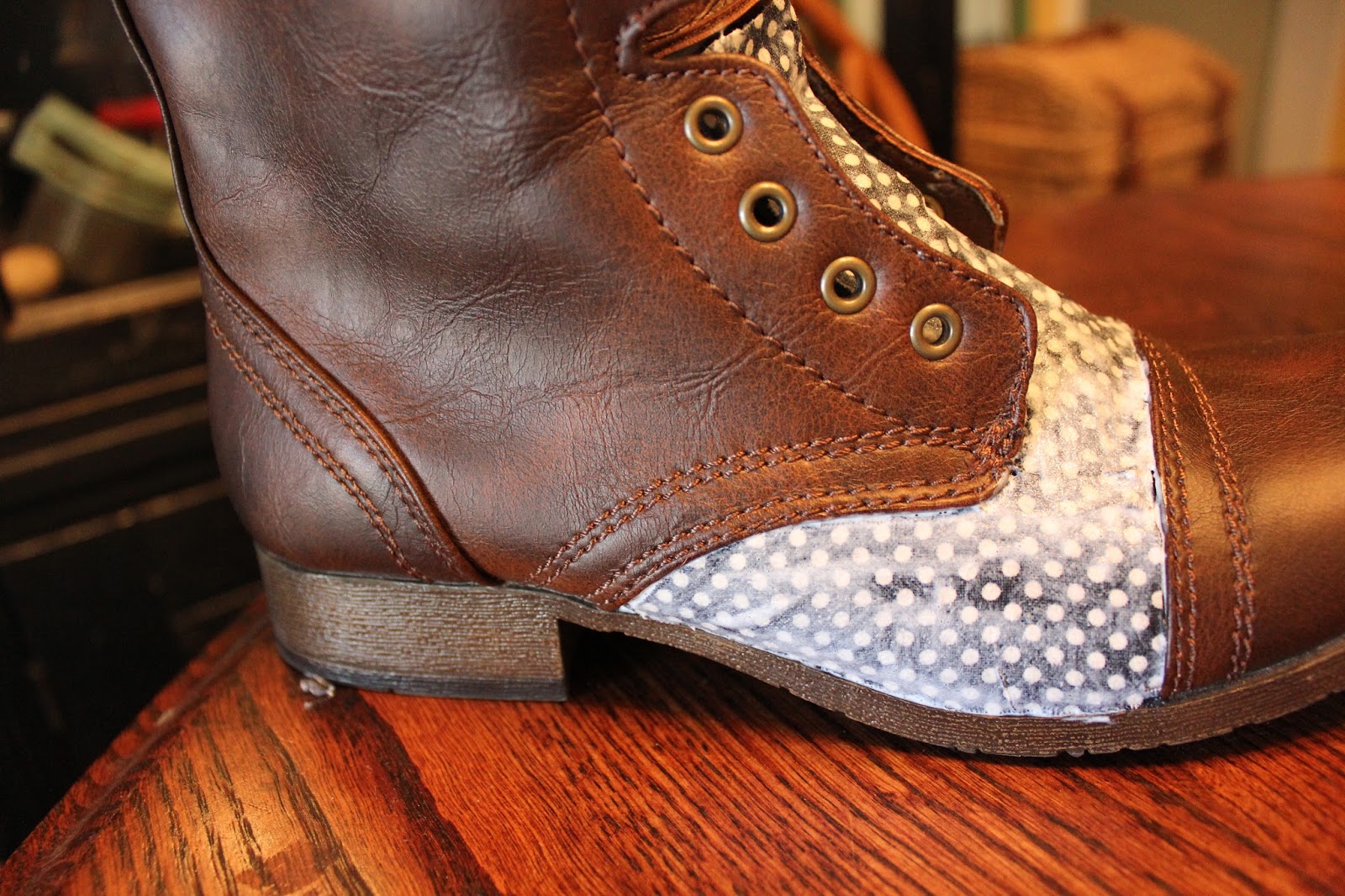 Blissfully Blessed DIY Fabric Covered Boots
