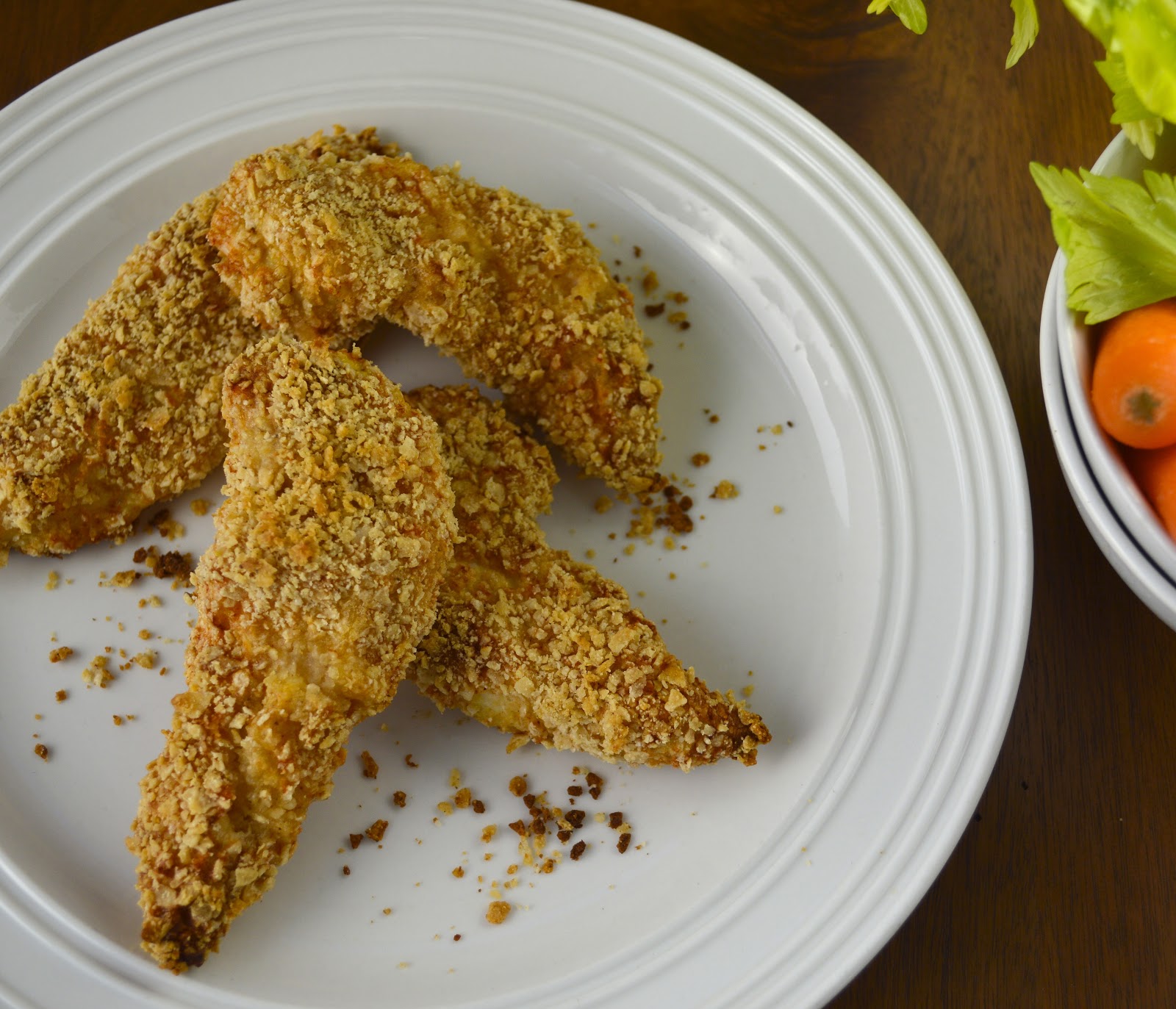 Tortilla Chip Chicken Tenders with Creamy BBQ Sauce Virtually
