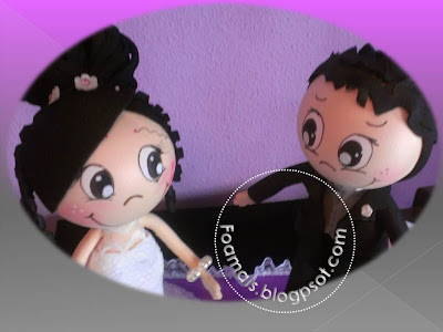 FOFUCHOS NOVIOS PERSONALIZADOS, REALIZADOS EN GOMA EVA O FOAM