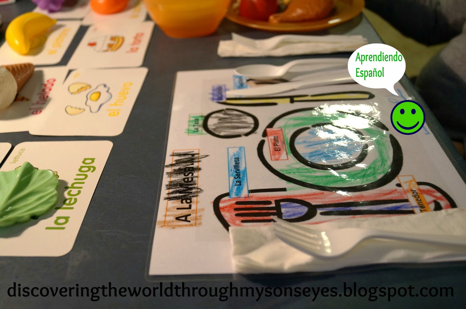 Spanish Home Lesson Eating and Drinking