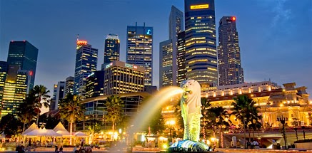 Singapore City In Night