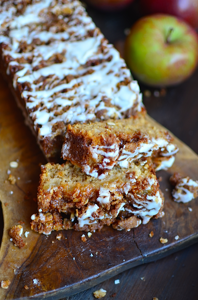 Yammie's Noshery Oatmeal Apple Coffee Cake with Crunchy Cinnamon