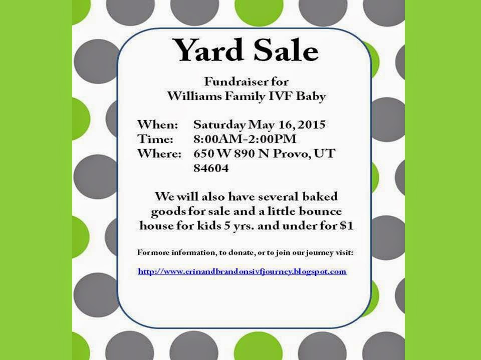 sample yard sale flyer