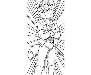 #11 Fox McCloud Coloring Page