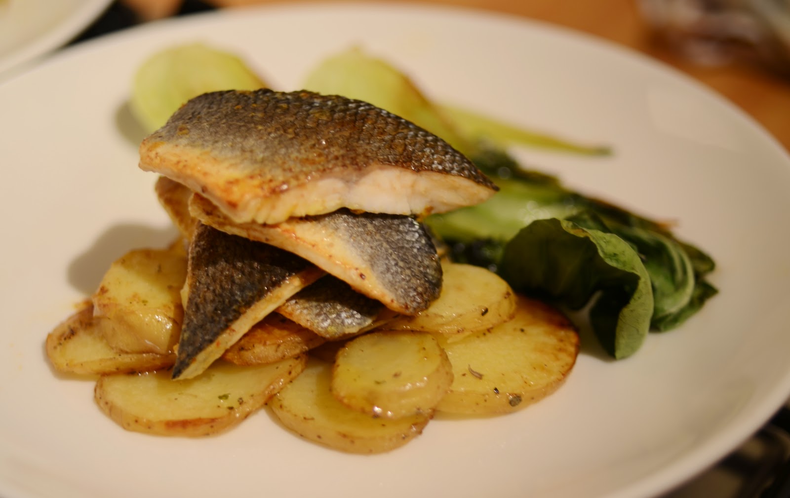 ChefGary, Bespoke Catering Services Seared sea bass fillets, Spiced