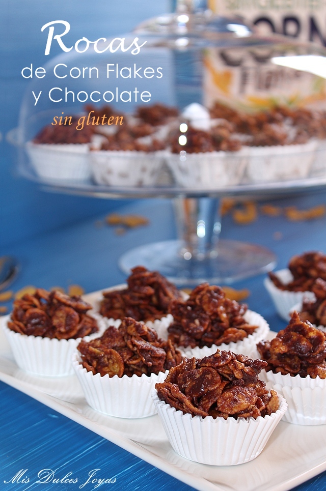 Rocas De Corn Flakes Y Chocolate - Sin Gluten
