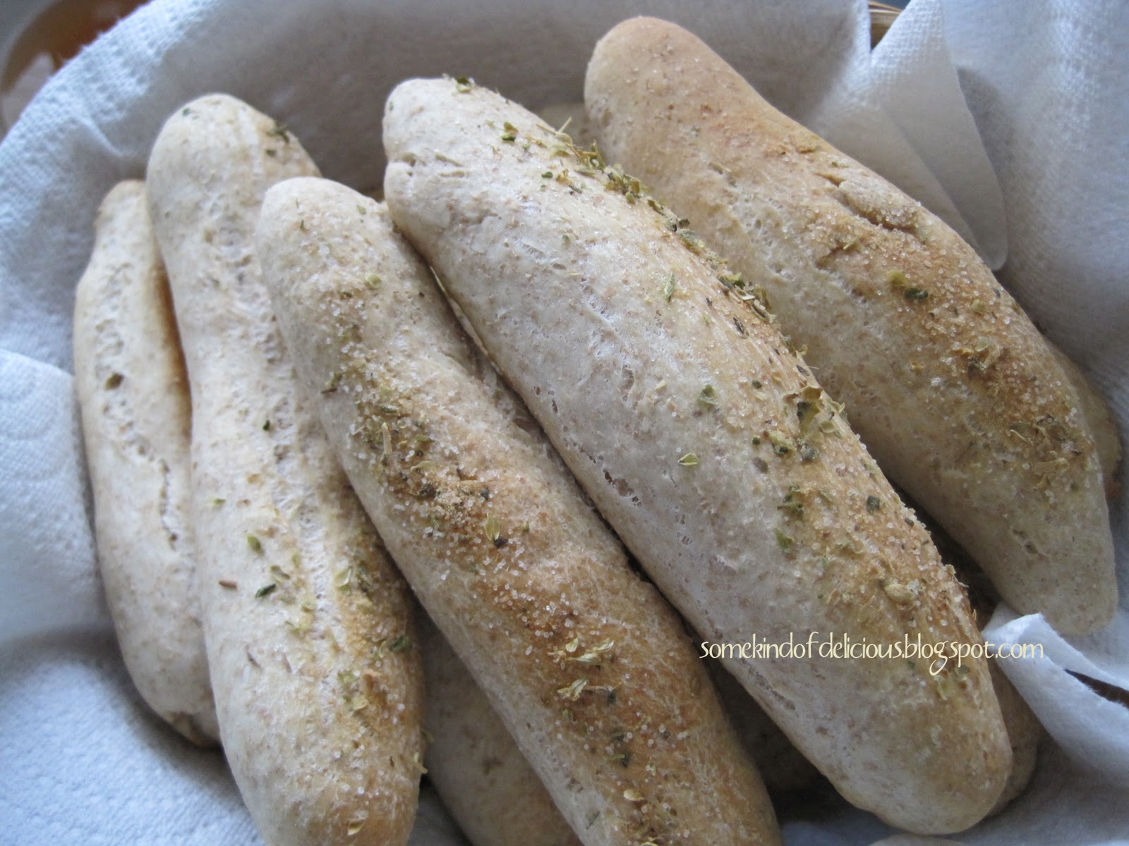 Some Kind of Delicious Whole Wheat Garlic Breadsticks