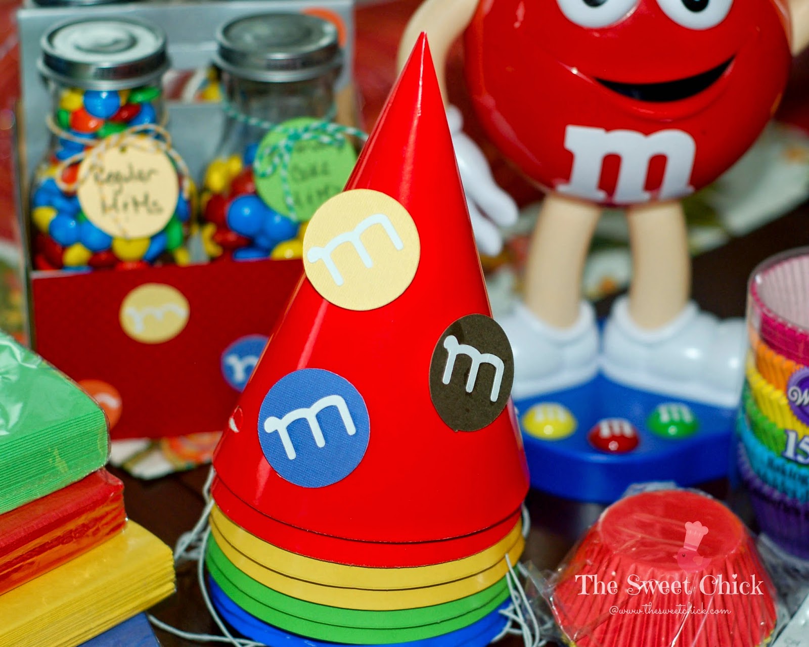 M&M Party Hats by The Sweet Chick